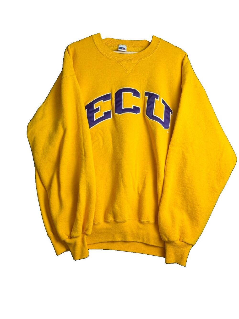 VTG Russell Athletic ECU Sweatshirt Men’s XXL Gold East Carolina Pirates USA 90s